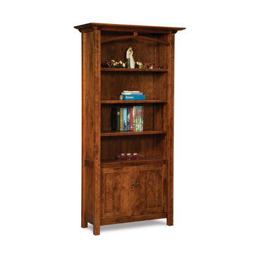 Artesa Amish Bookcase with Doors - Herron's Furniture