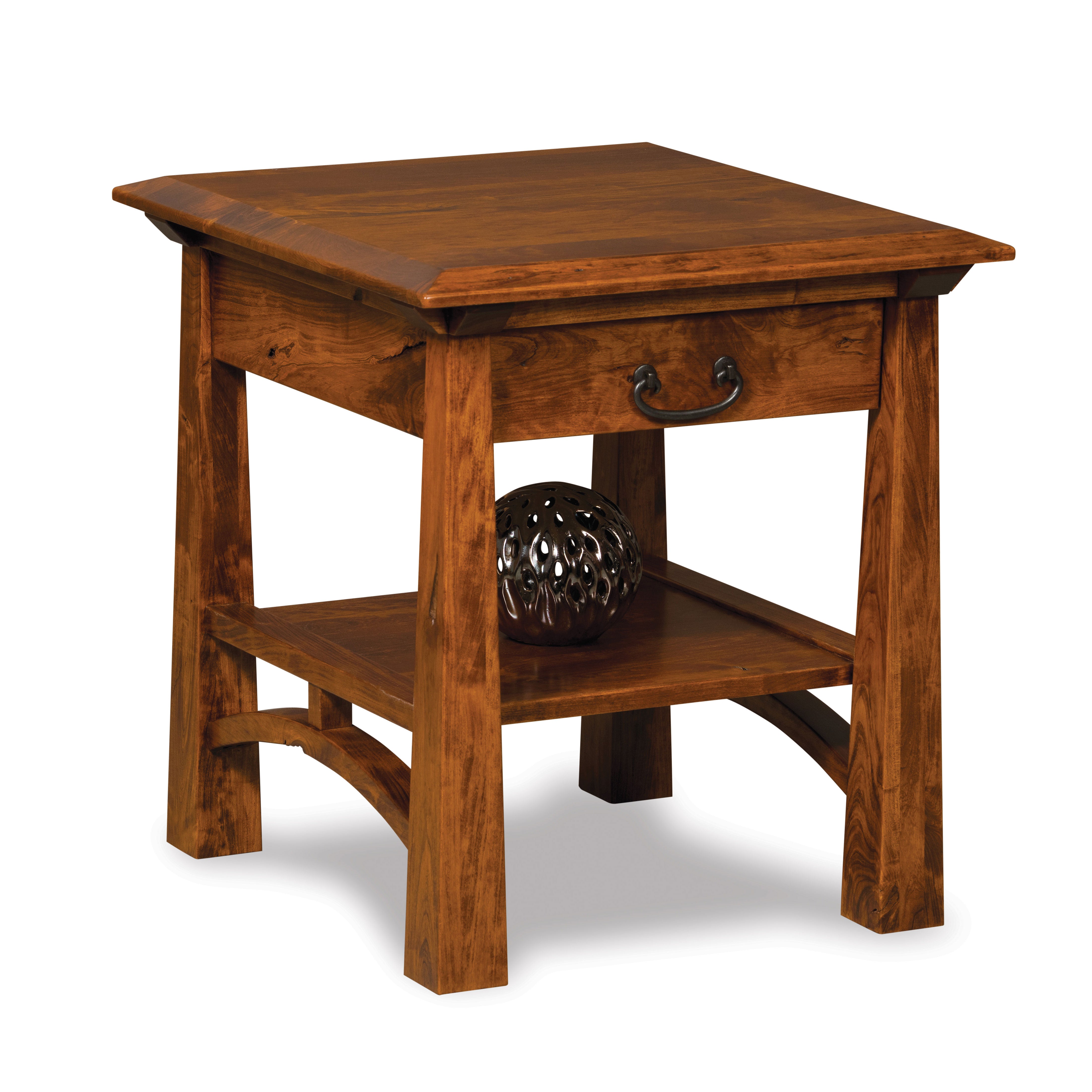 Artesa Amish End Table with Drawers - Herron's Furniture