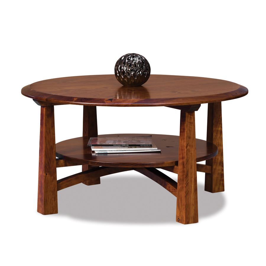 Artesa Round Amish Coffee Table - Herron's Furniture