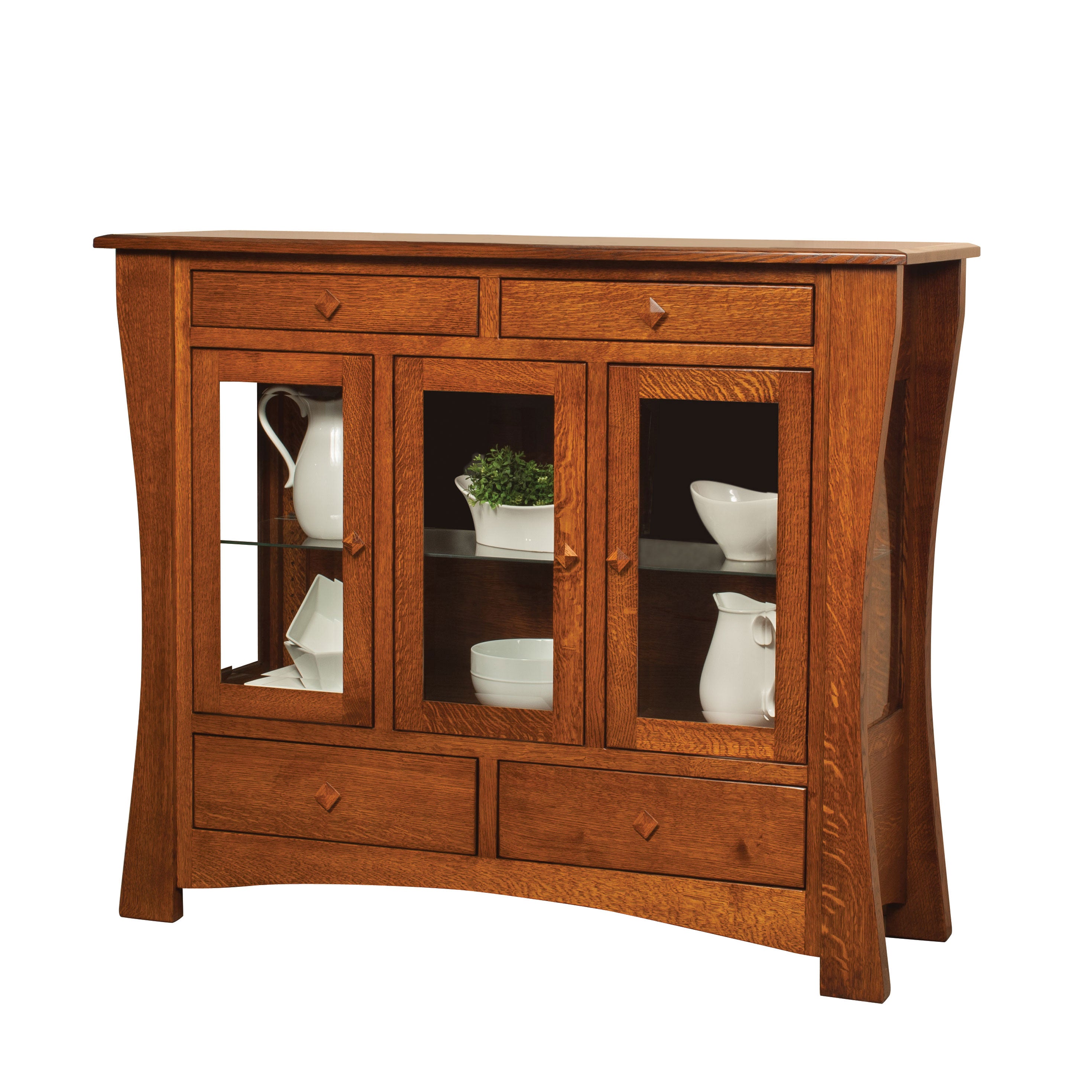 Arts and Crafts High Amish Buffet - Herron's Furniture