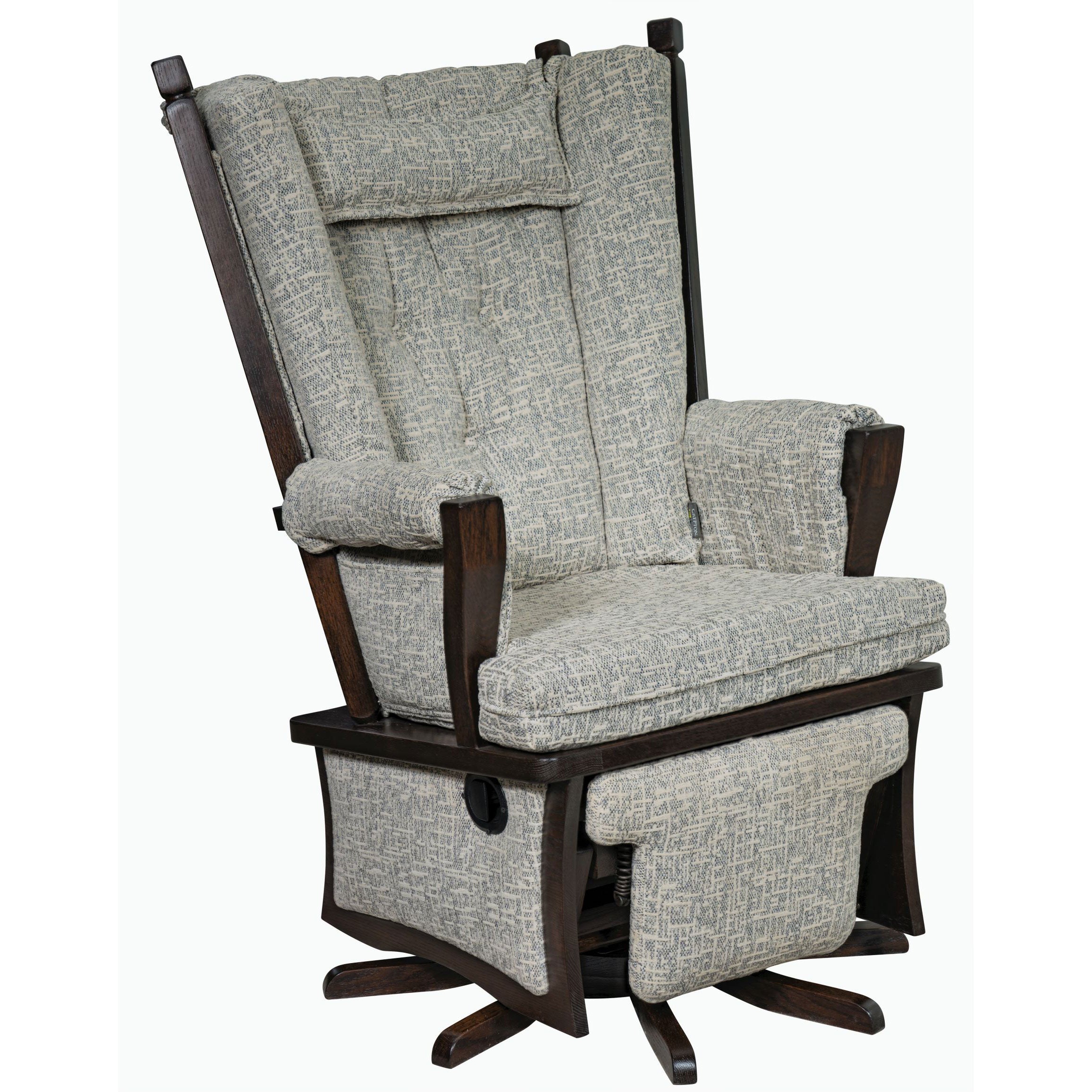 Ashland Inlay Swivel Glider - Herron's Furniture