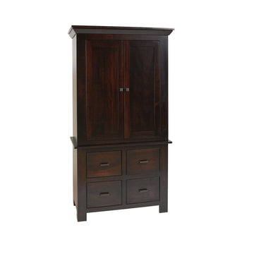 Horizon Solid Wood Amish Armoire - Herron's Furniture