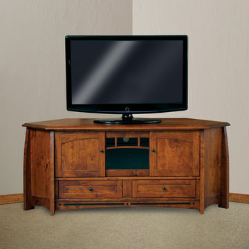 Boulder Creek 69" Amish Corner TV Stand - Herron's Furniture