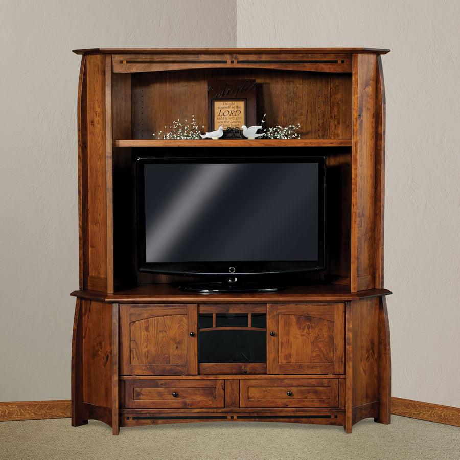 Boulder Creek Amish Corner Entertainment Center - Herron's Furniture