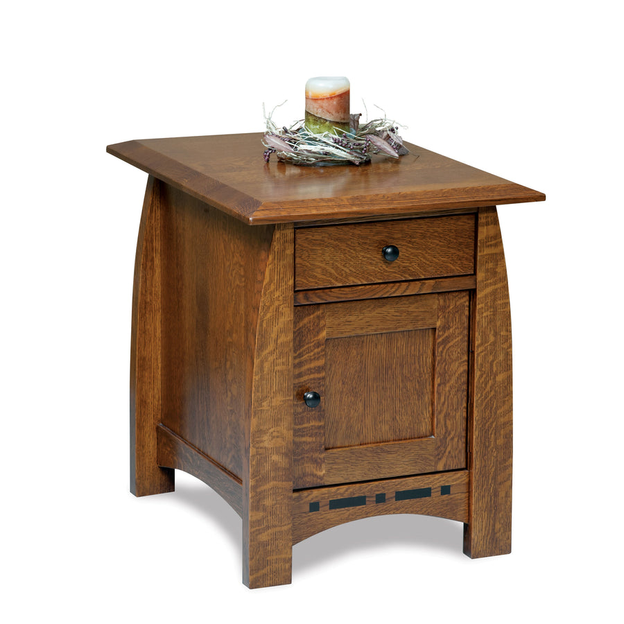 Boulder Creek Amish End Table Enclosed - Herron's Furniture