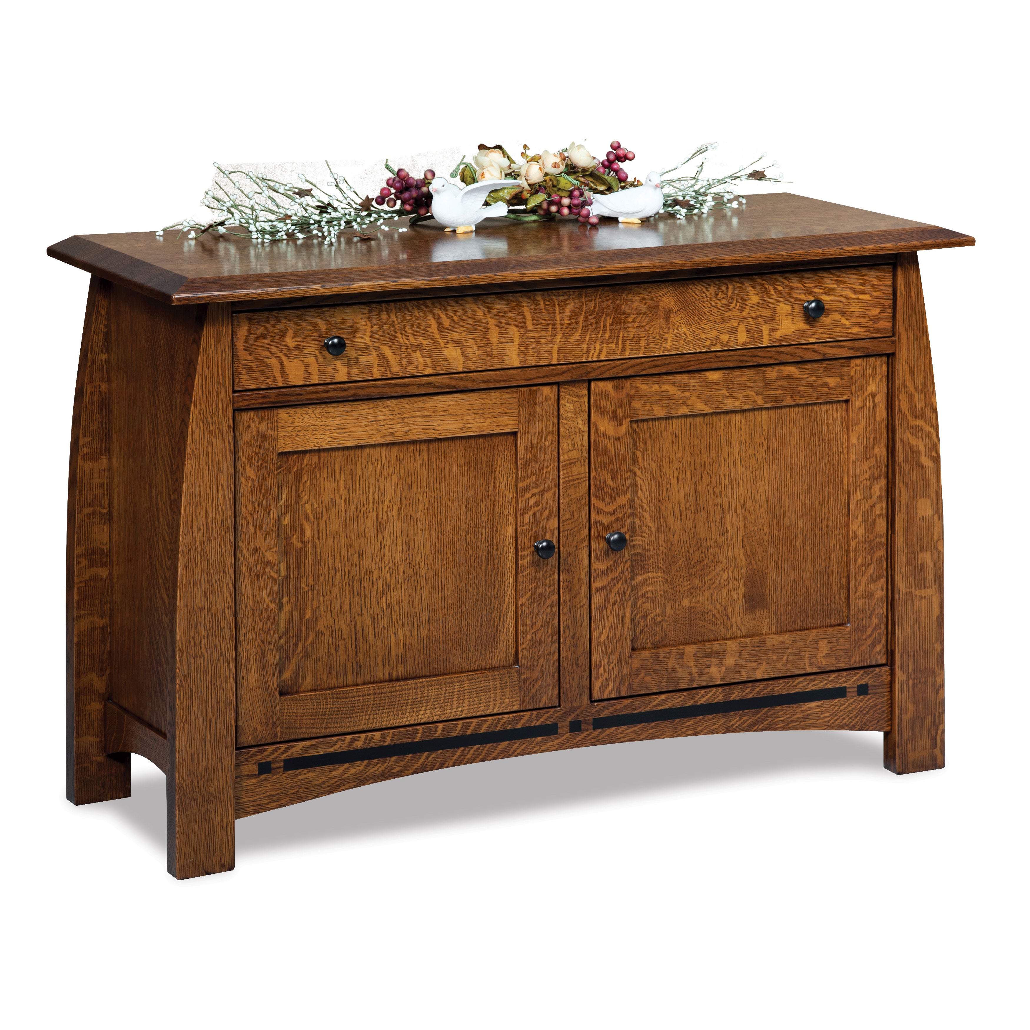 Boulder Creek Amish Sofa Table Enclosed - Herron's Furniture