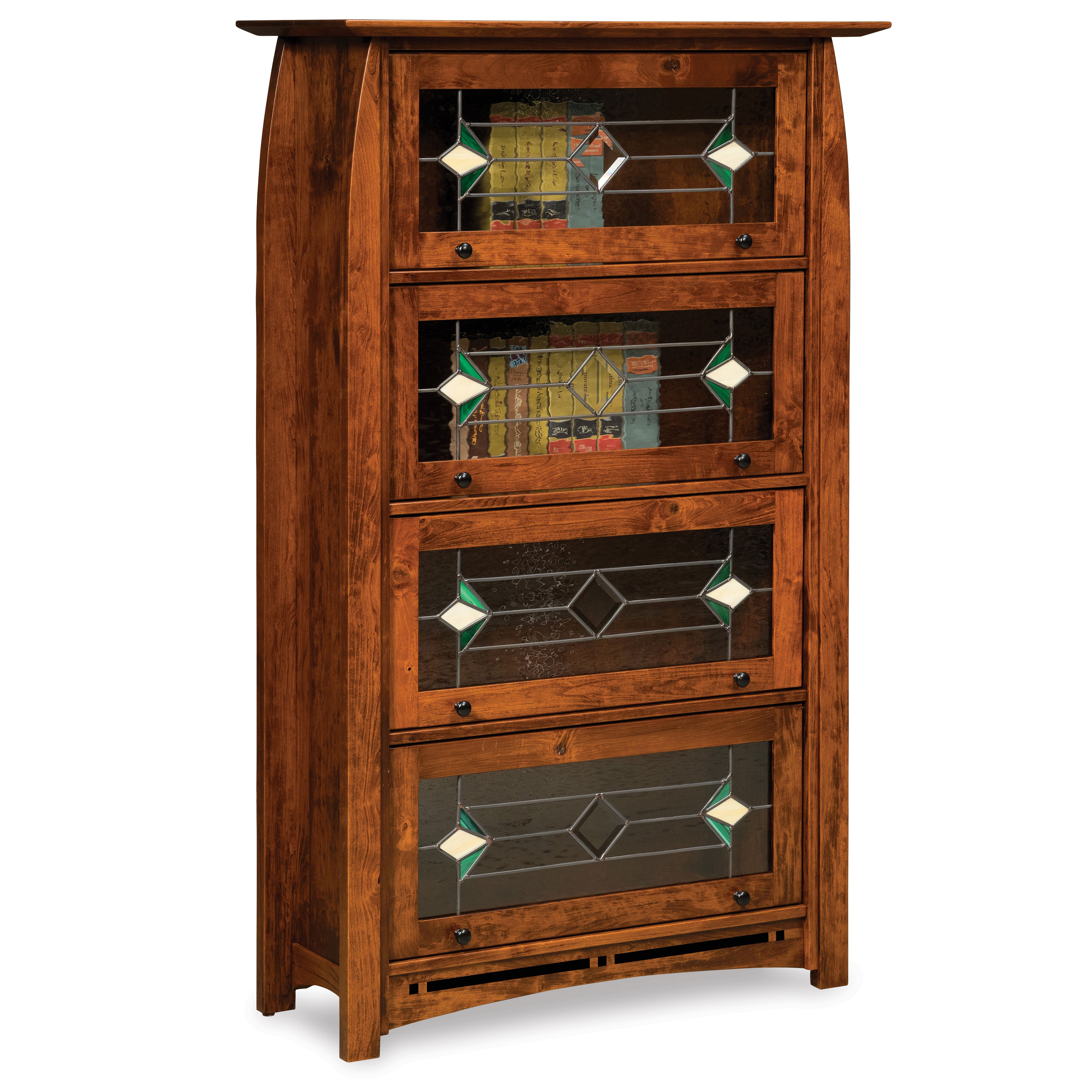 Boulder Creek Amish Barrister Bookcase - Herron's Furniture