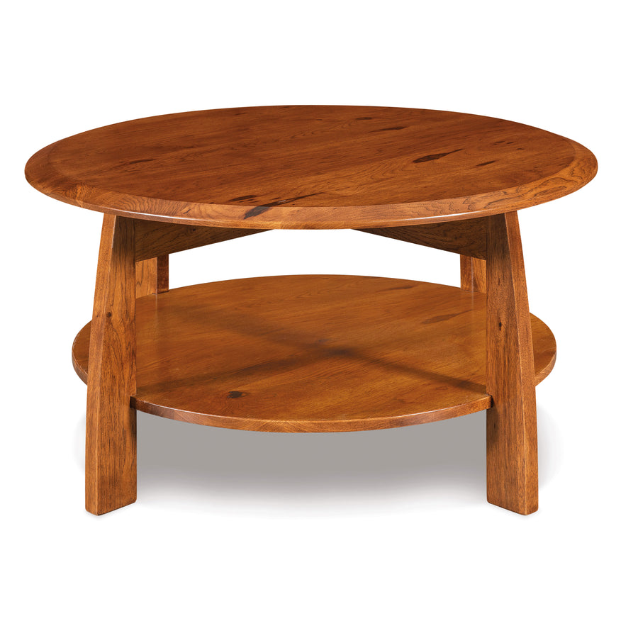 Boulder Creek Amish Round Coffee Table - Herron's Furniture