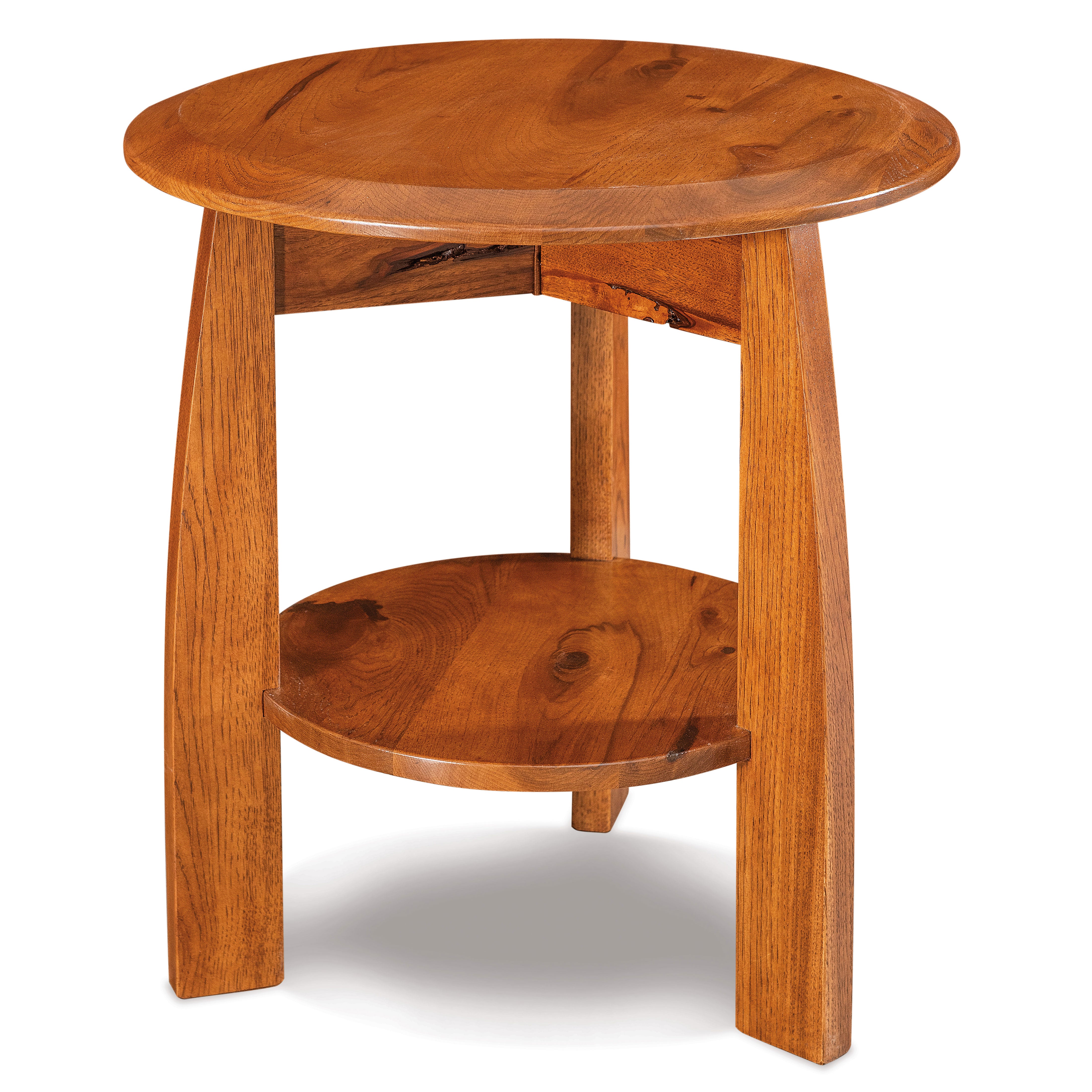Boulder Creek Amish Round End Table - Herron's Furniture