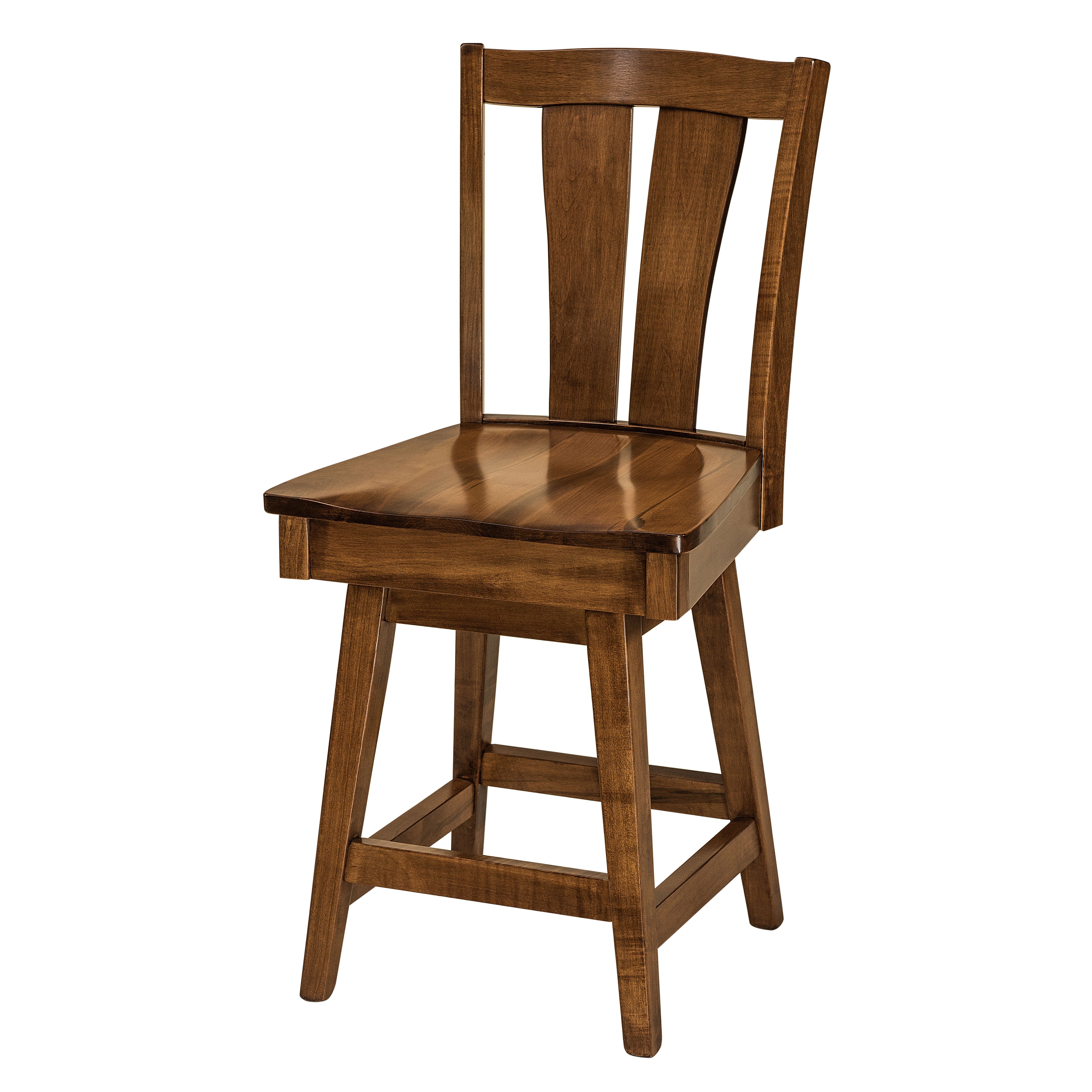 Brawley 24" Amish Swivel Barstool - Herron's Furniture