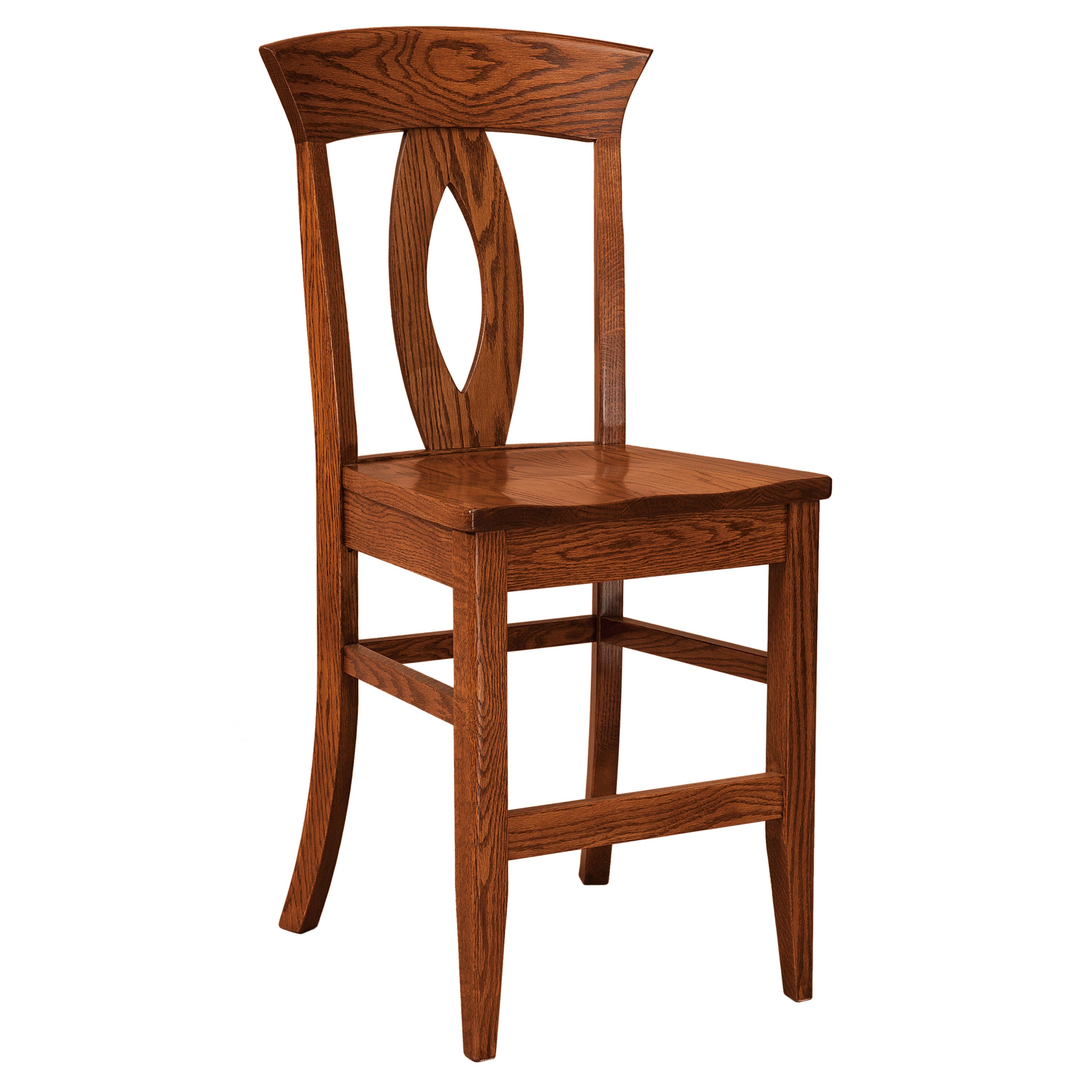 Brookfield 24" Stationary Amish Barstool - Herron's Furniture