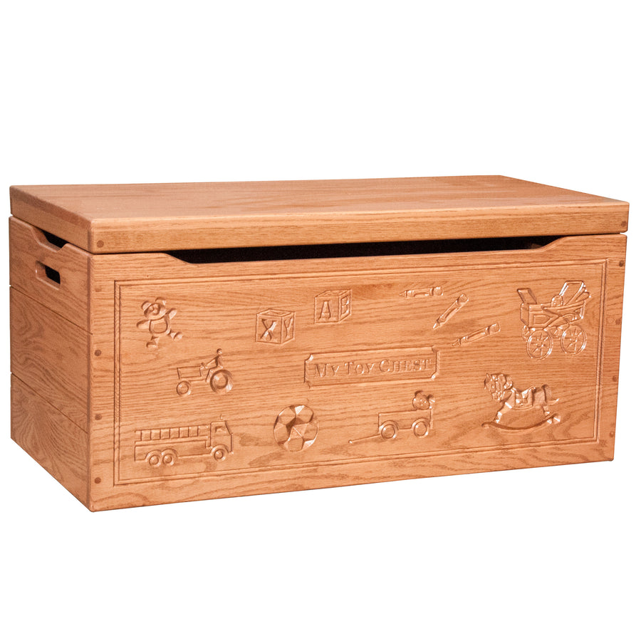 Carved Amish Toy Chest - Herron's Furniture