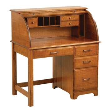 Century Amish Rolltop Desk - Herron's Furniture