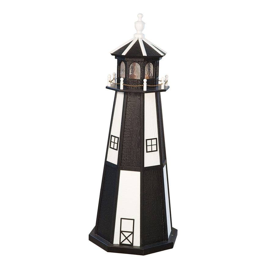 Checkerboard Amish Wood Lighthouse - Herron's Furniture