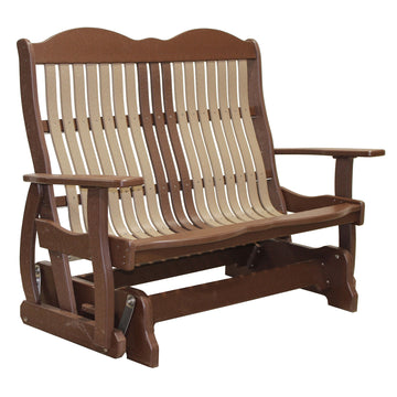 Classic Cottage Amish Bench Glider - Herron's Furniture