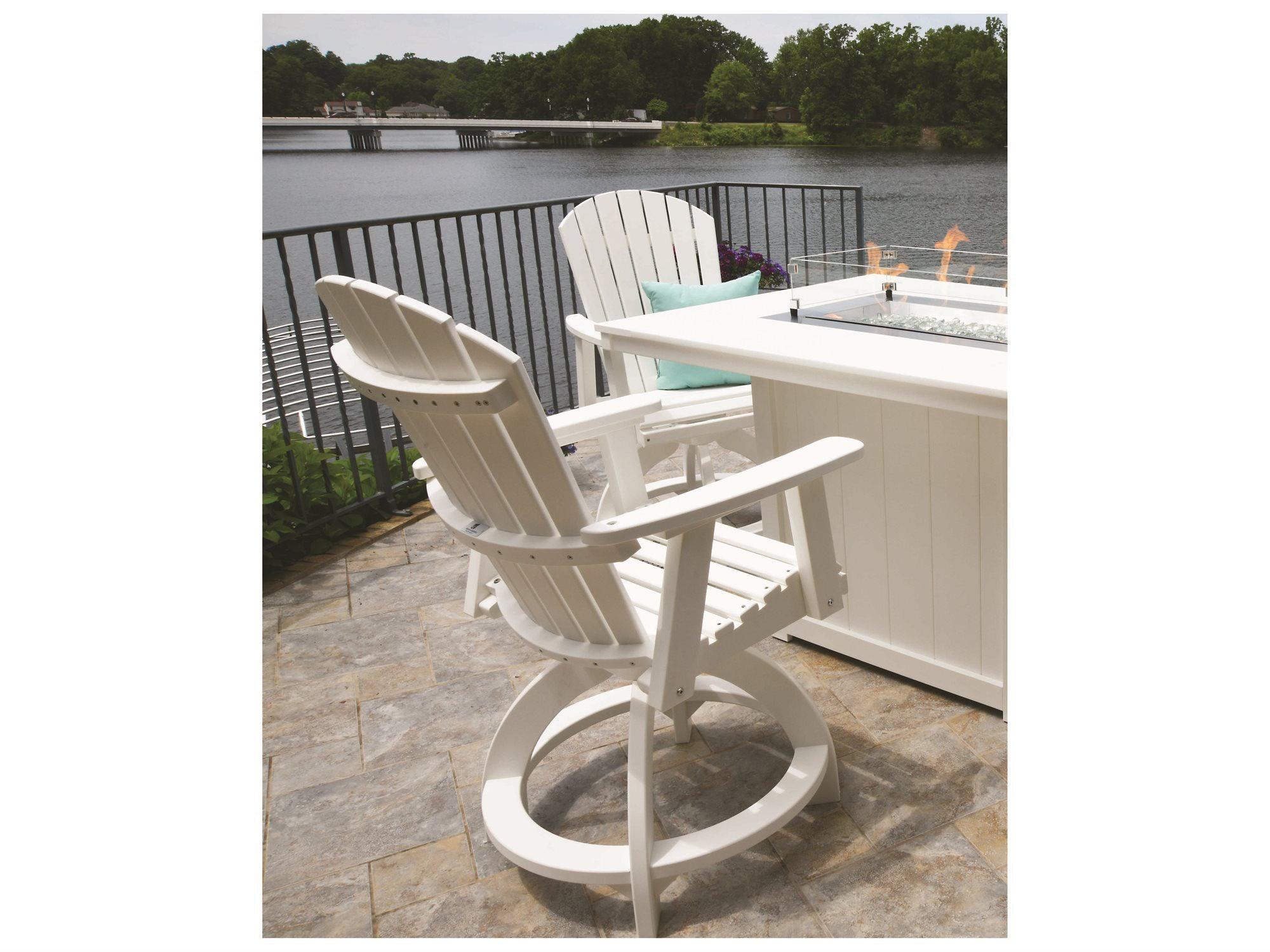 Comfo Back Poly Counter Fire Pit Set - Herron's Furniture