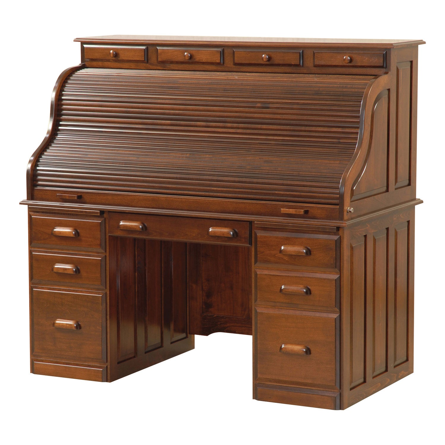 Computer Amish Deluxe Rolltop Desk - Herron's Furniture