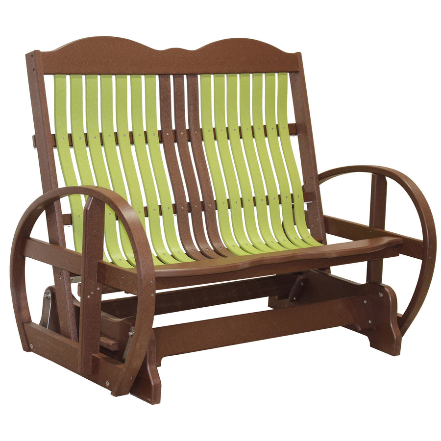 Cottage Polybent Amish Bench Glider - Herron's Furniture