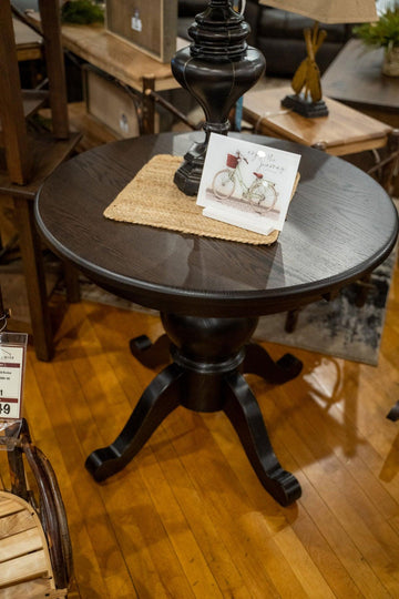 Custom Pedestal End Table - Herron's Furniture