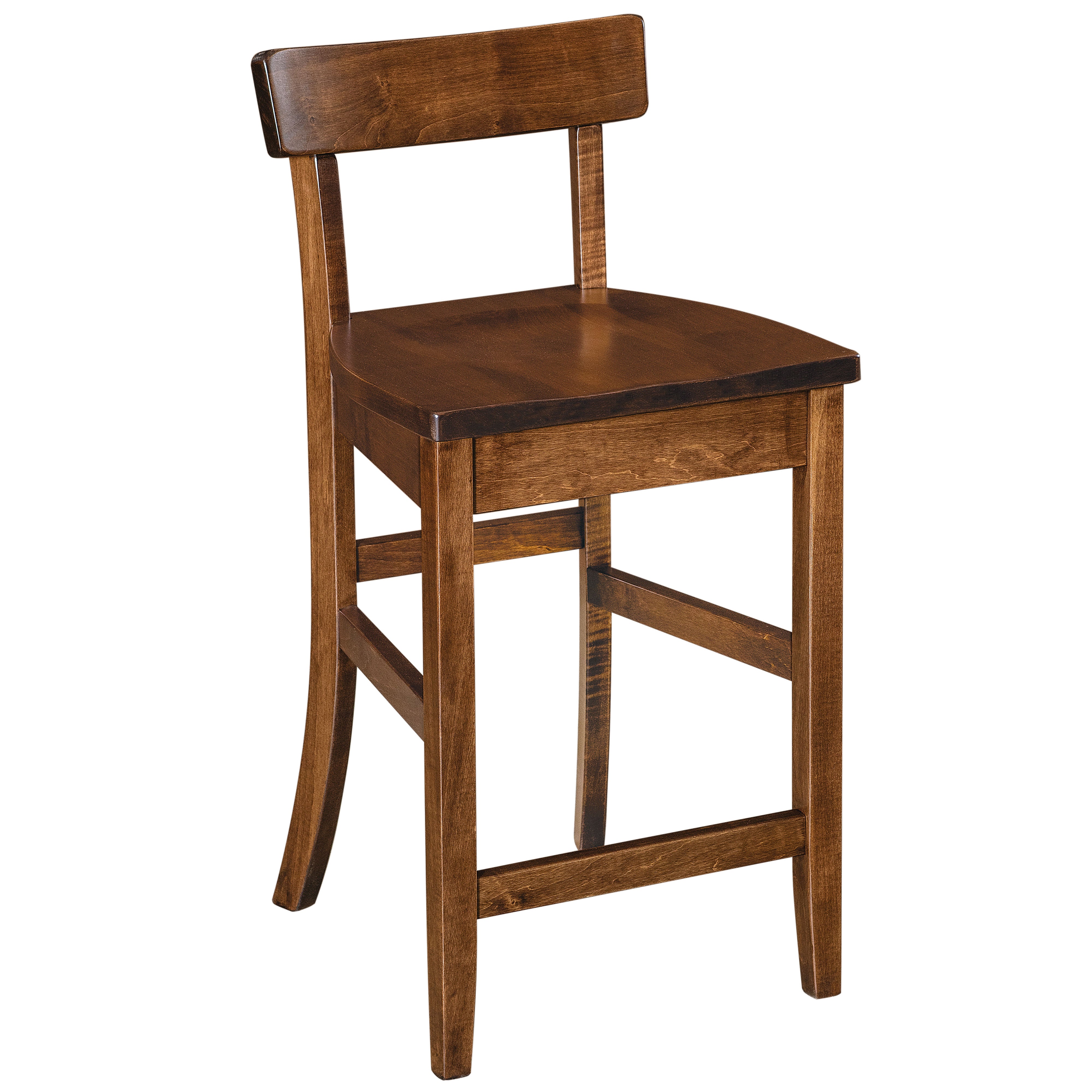 Eddison Amish 24" Stationary Barstool - Herron's Furniture