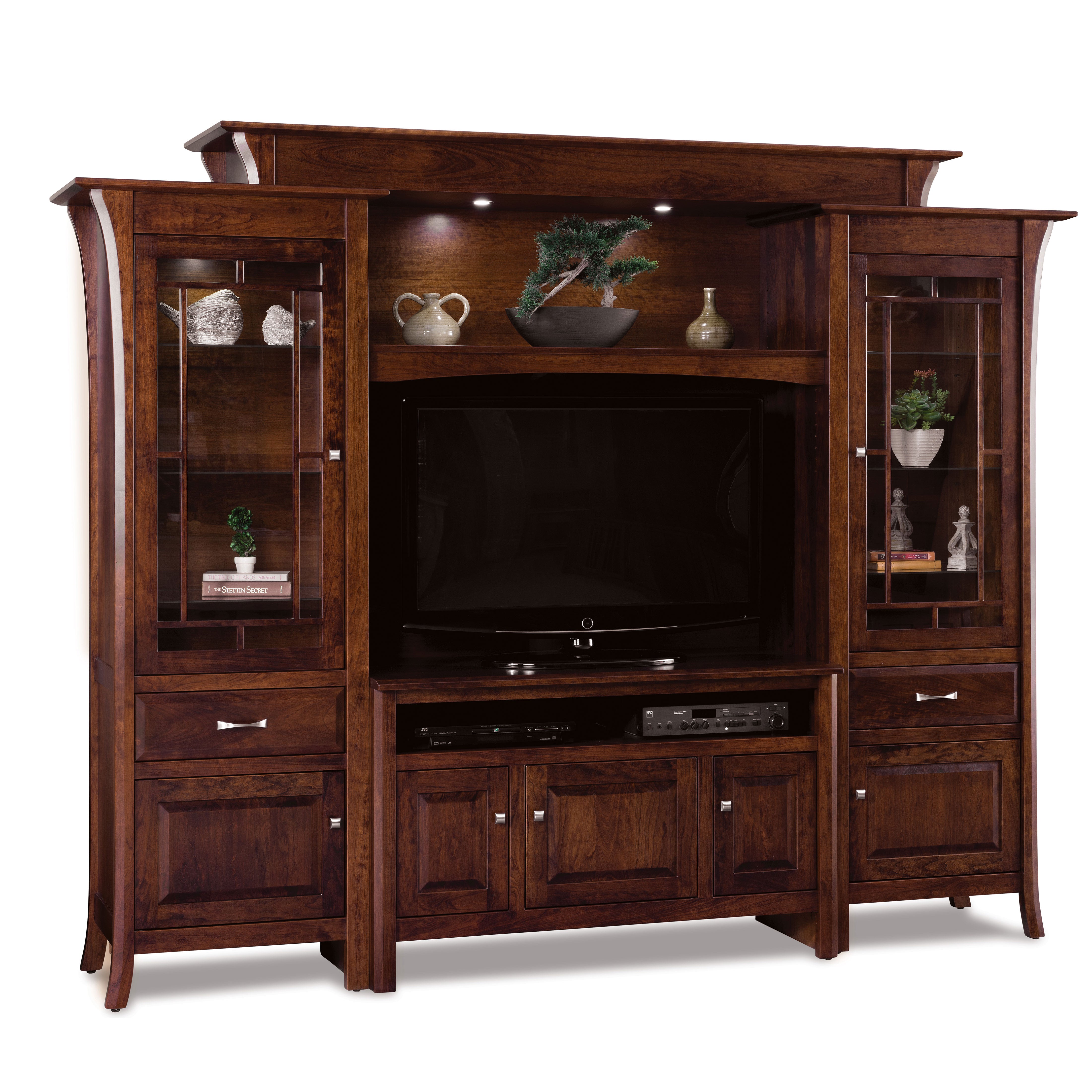 Ensenada Amish 6-Piece Entertainment Center - Herron's Furniture