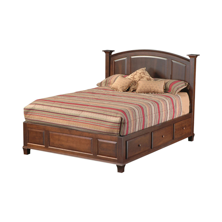 Willow Glen Storage Amish Bed - Herron's Furniture