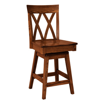 Herrington 24" Amish Swivel Barstool - Herron's Furniture