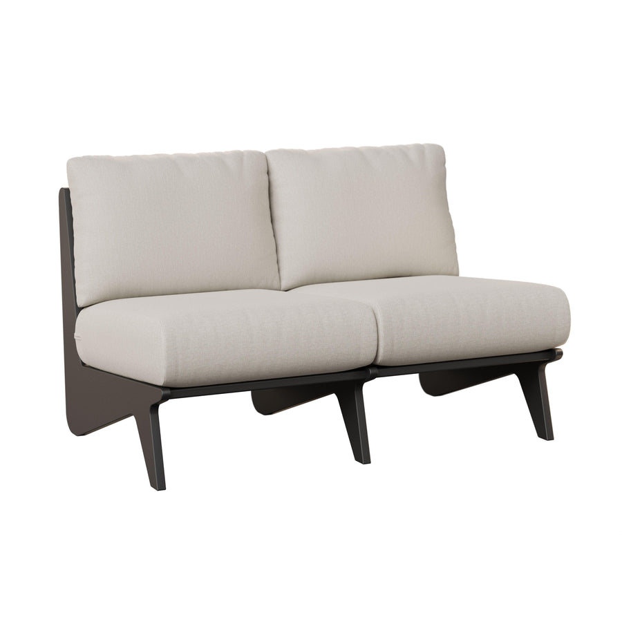 Holland Amish Outdoor Loveseat with Cushions - Herron's Furniture