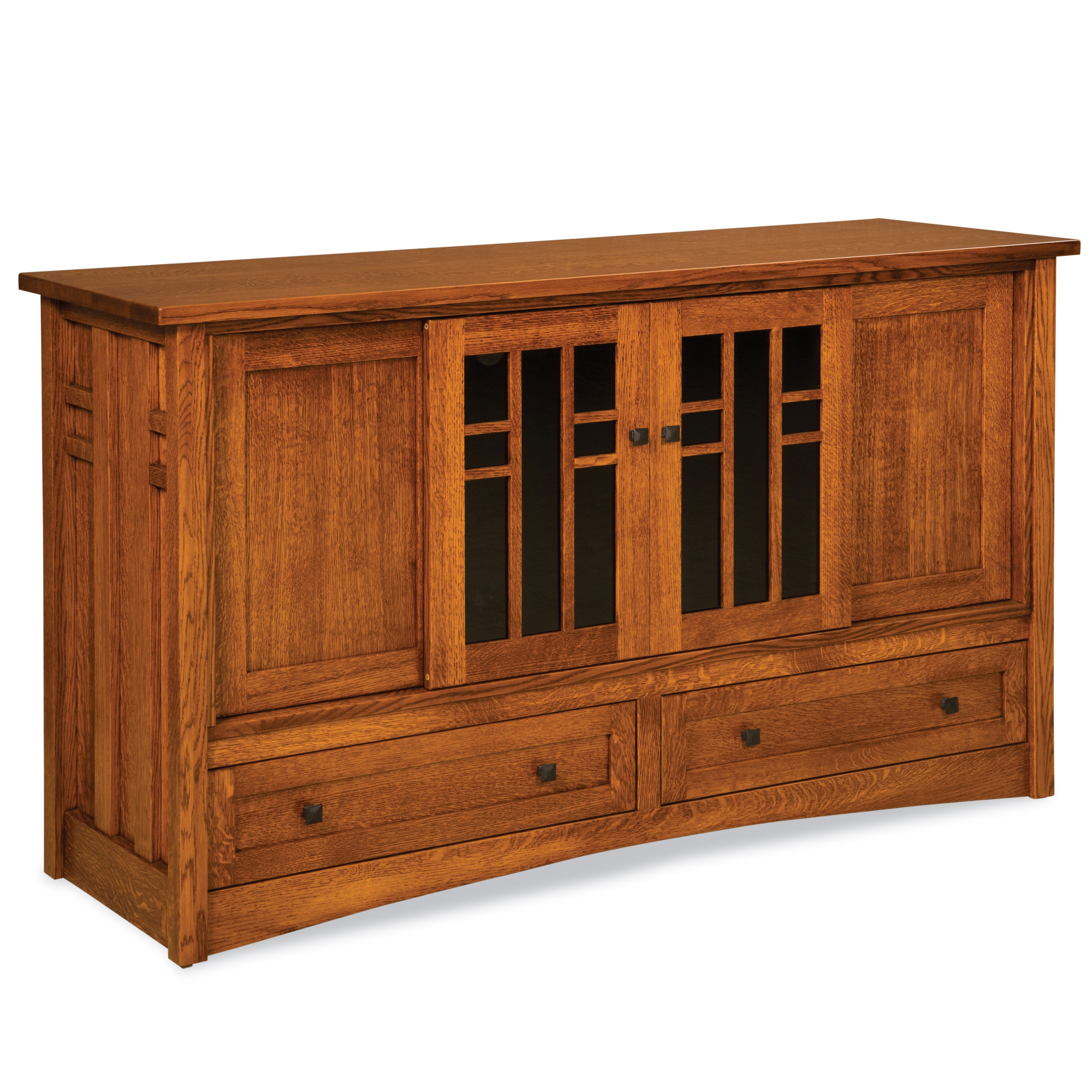 Kascade 63" Amish TV Stand with Drawers - Herron's Furniture