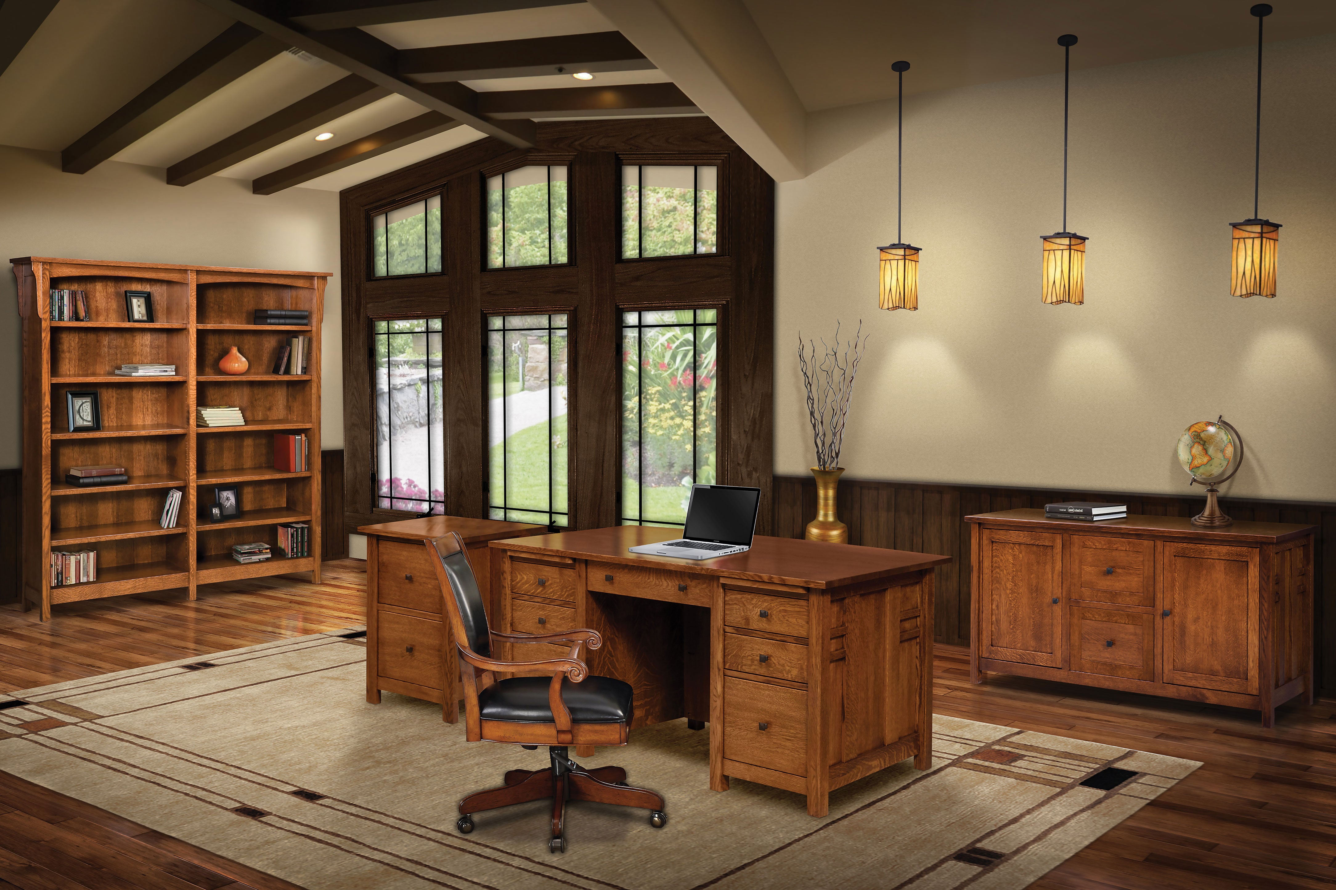 Kascade Amish Office Collection - Herron's Furniture