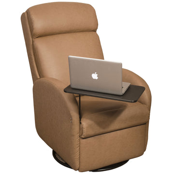 Lazy Lounger Amish Recliner with Computer Table - Herron's Furniture