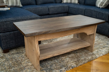 Live Edge Coffee Table in Oak- Herron's  Furniture