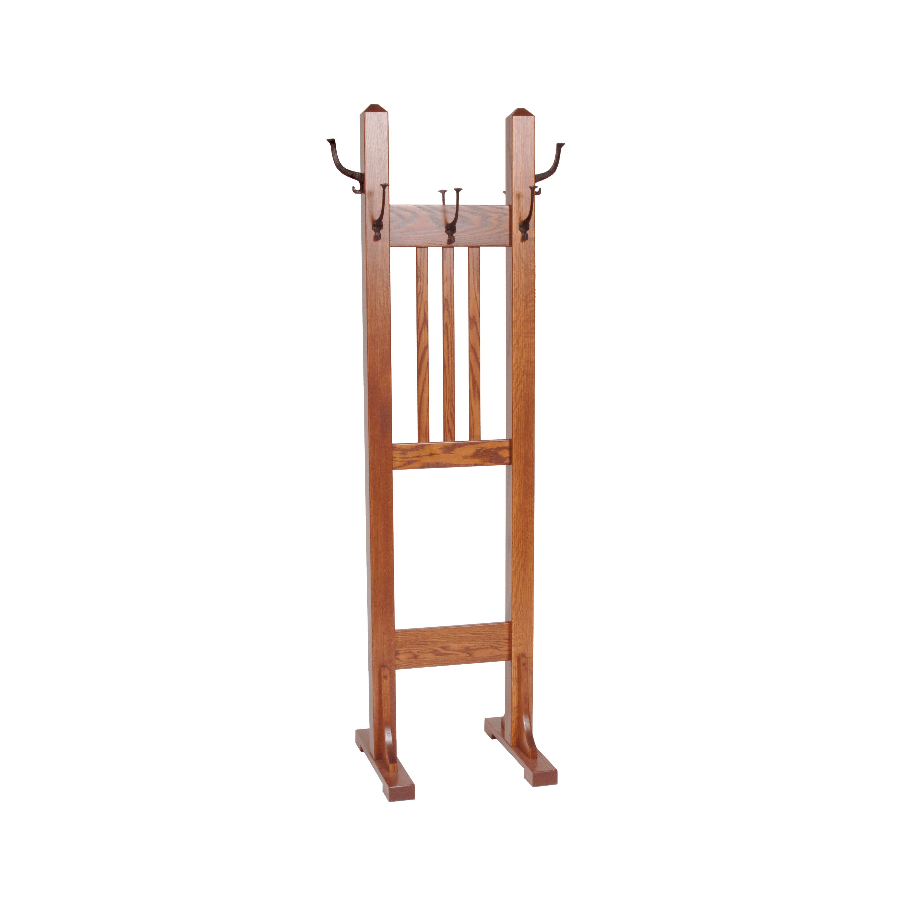 Amish Mission Stand Hall Tree - Herron's Furniture