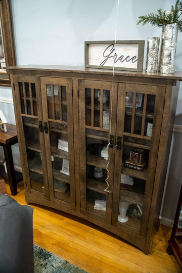 Mission Display Bookcase - Herron's Furniture