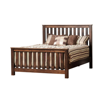 Mission Economy Slat Amish Bed - Herron's Furniture