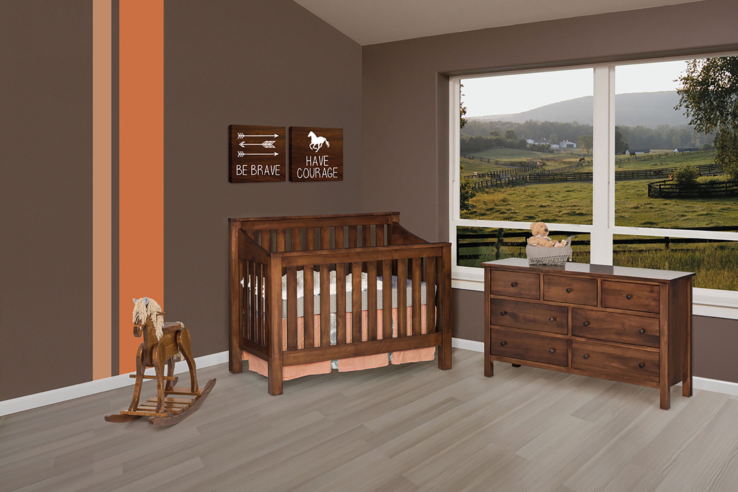 Mission Amish Nursery Set - Herron's Furniture