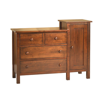 Mission Amish Tower Dresser - Herron's Furniture