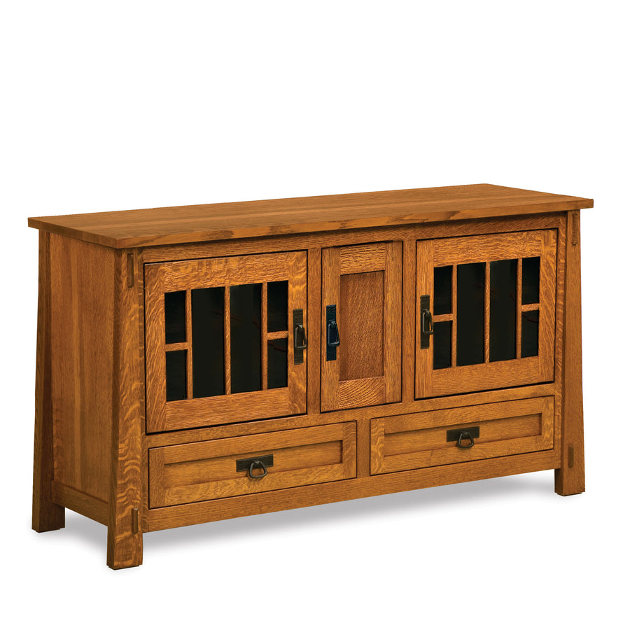 Modesto 60" Amish TV Stand with Centennial Doors - Herron's Furniture