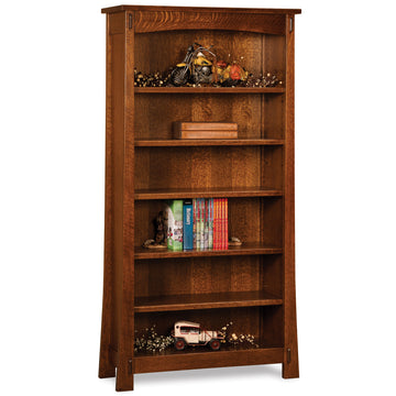 Modesto Tall Amish Bookcase - Herron's Furniture