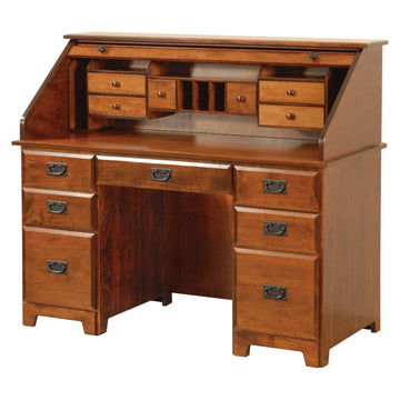 Murphy Amish Rolltop Desk - Herron's Furniture