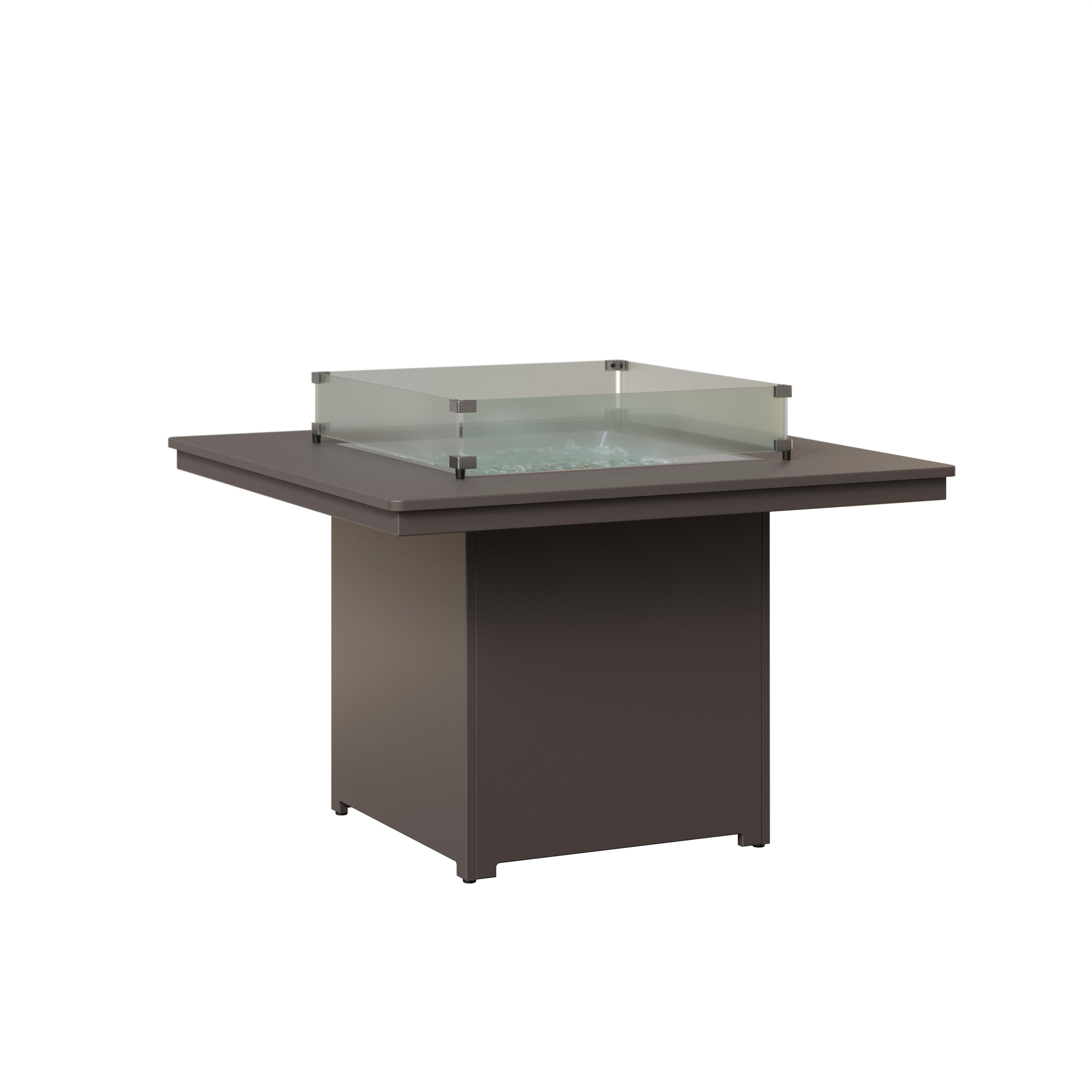 Numa Square Dining Height Amish Fire Table - Herron's Furniture