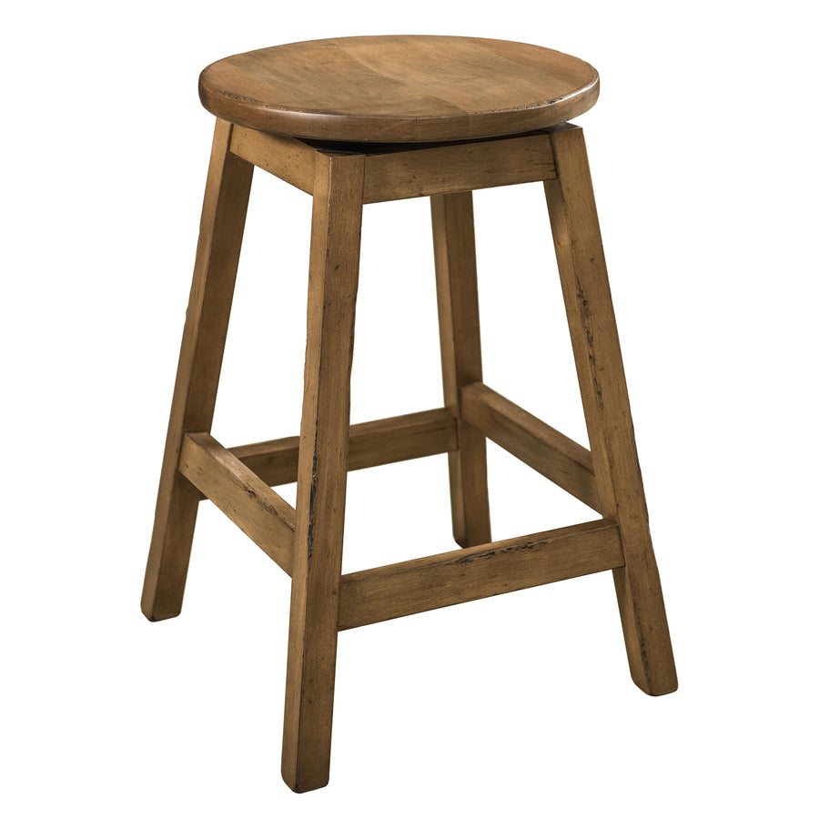 Oakley 24" Amish Swivel Barstool - Herron's Furniture