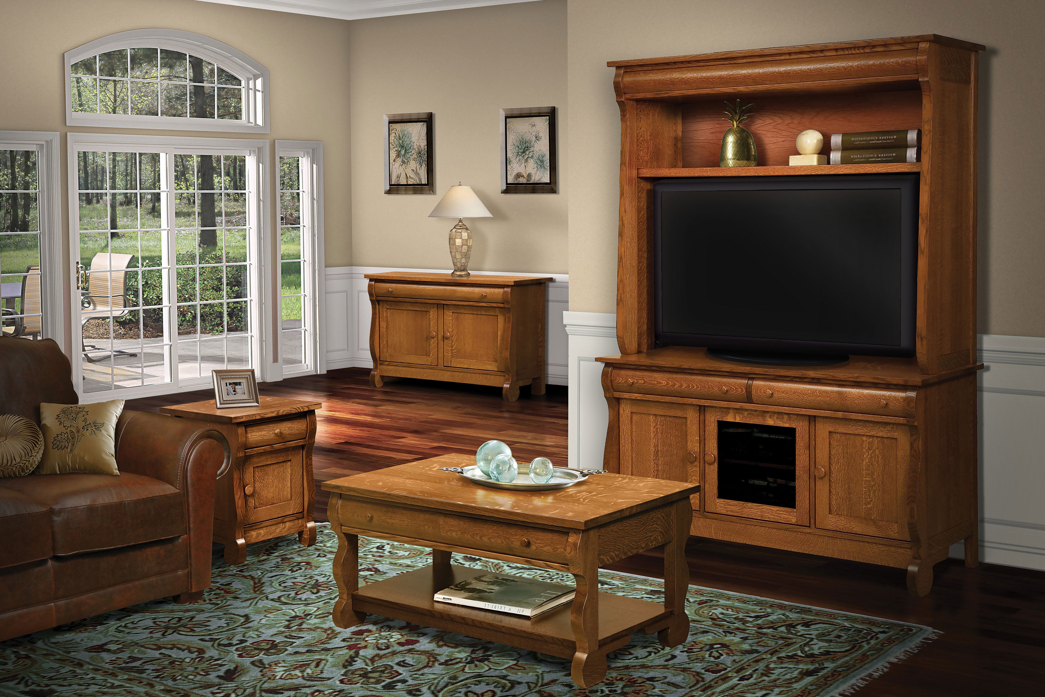 Old Classic Sleigh Amish Living Room Collection - Herron's Furniture