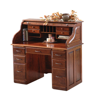 Regency Amish Rolltop Desk - Herron's Furniture