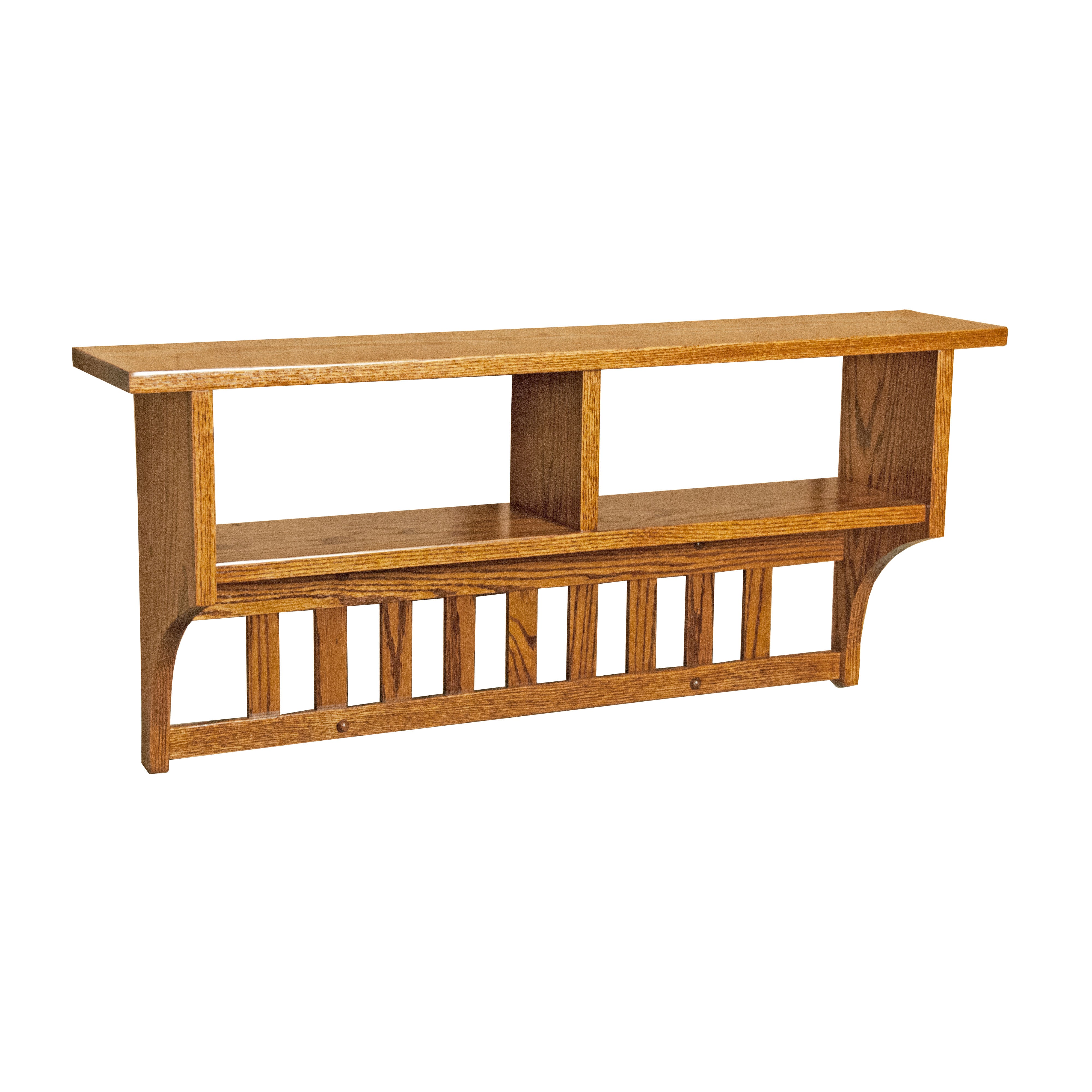 Amish Solid Wood Cubbie Shelf - Herron's Furniture