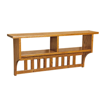 Amish Solid Wood Cubbie Shelf - Herron's Furniture