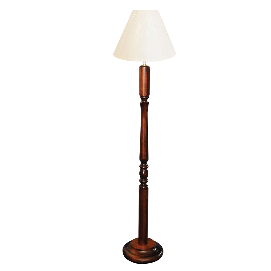 Amish Turned Reading Lamp with Round Base - Herron's Furniture