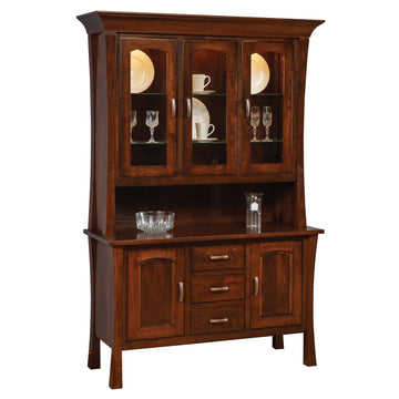 Woodbury Amish 3-Door Hutch - Herron's Furniture