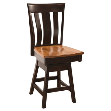 Yorktown Swivel Amish Barstool - Herron's Furniture