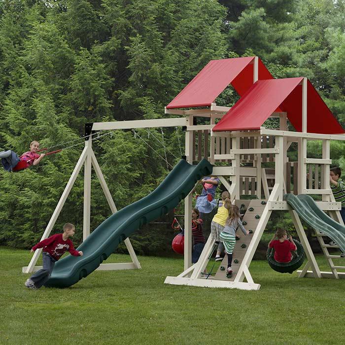 610 Twin Peak Climber Amish Playset - Herron's Furniture